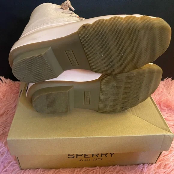 Sperry Kids Pink Duck Boots - Picture 10 of 12